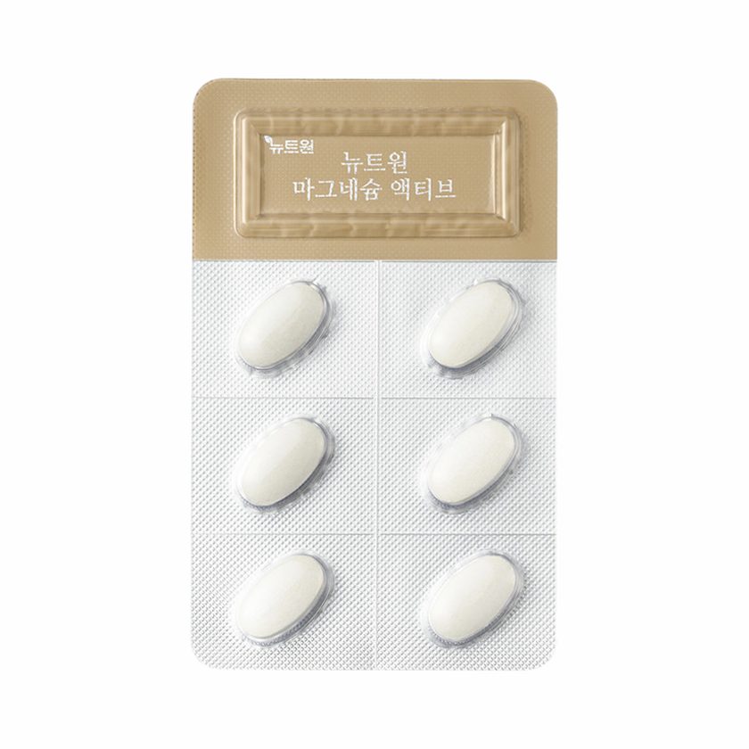 뉴트원 마그네슘 액티브 350mg 약사개발 성인 임산부 청소년 영양제 30정, 4개