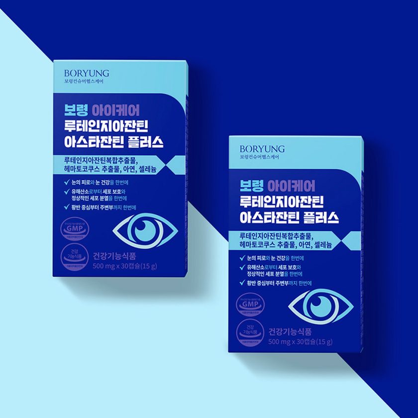 보령 루테인 지아잔틴 아스타잔틴 플러스 올인원 눈건강 30캡슐, 3개